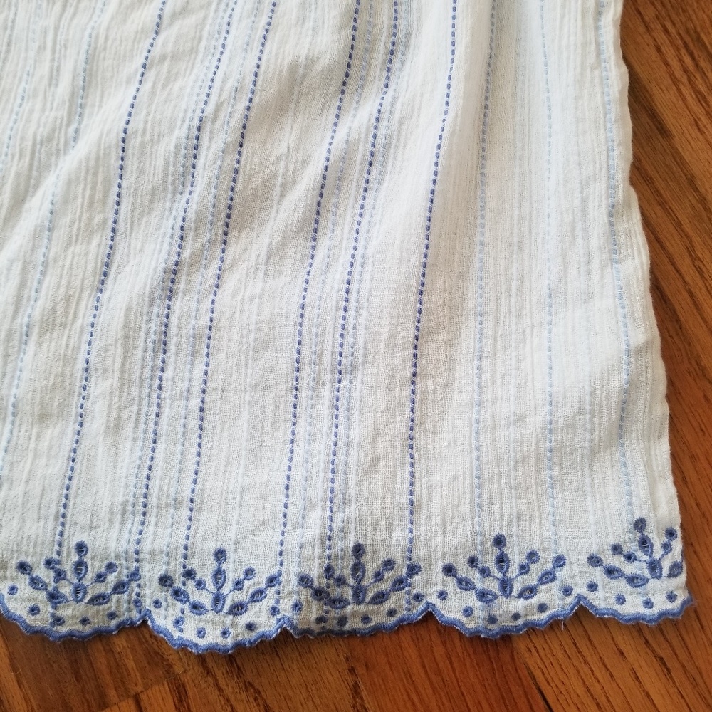 Wit & Wisdom Off the Shoulder Embroidered Boho Top - Picture 7 of 8